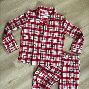 Wondershop Red and White Plaid Kids Pajama Set